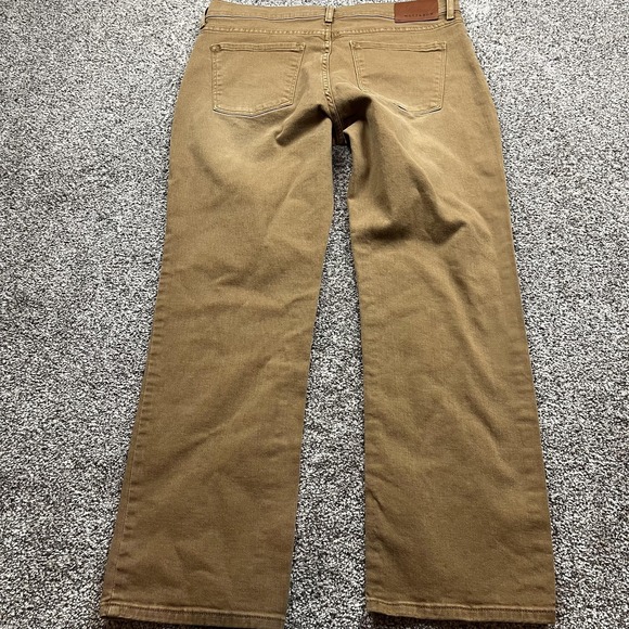 Mott & Bow Jeans Mens 34x29 Beige Straight Leg Stretch Denim Pants Casual Fit - Picture 2 of 11